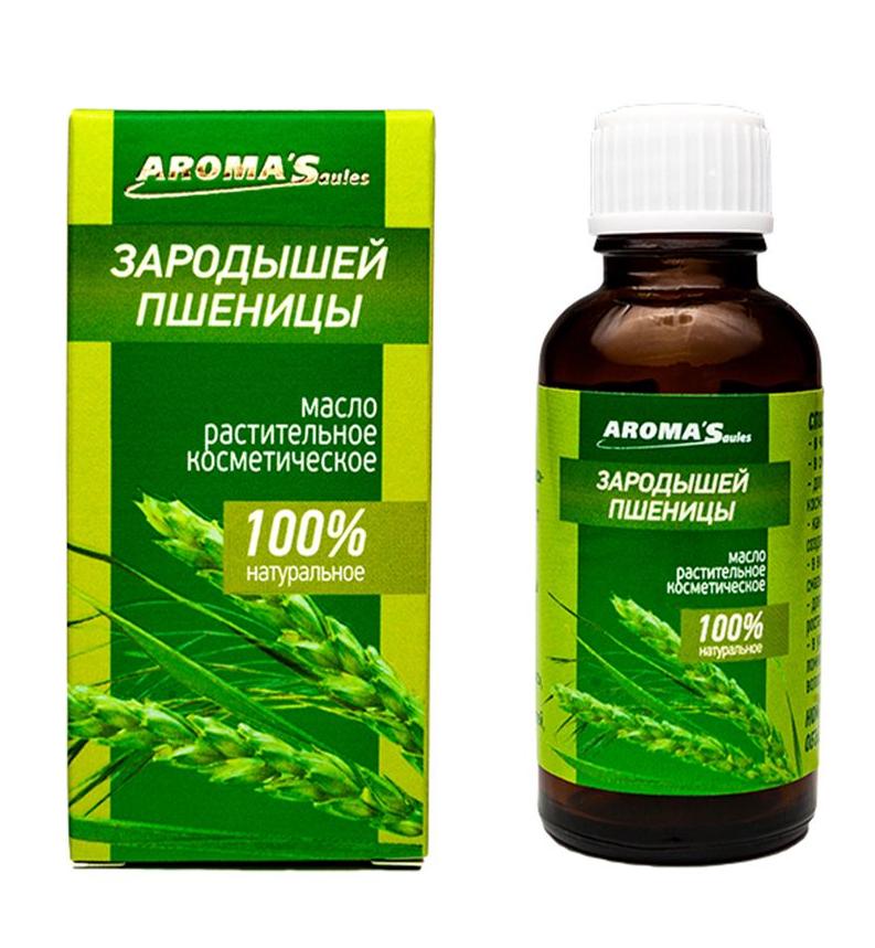 Косметическое растительное масло зародышей пшеницы Aroma'Saules, 30 мл