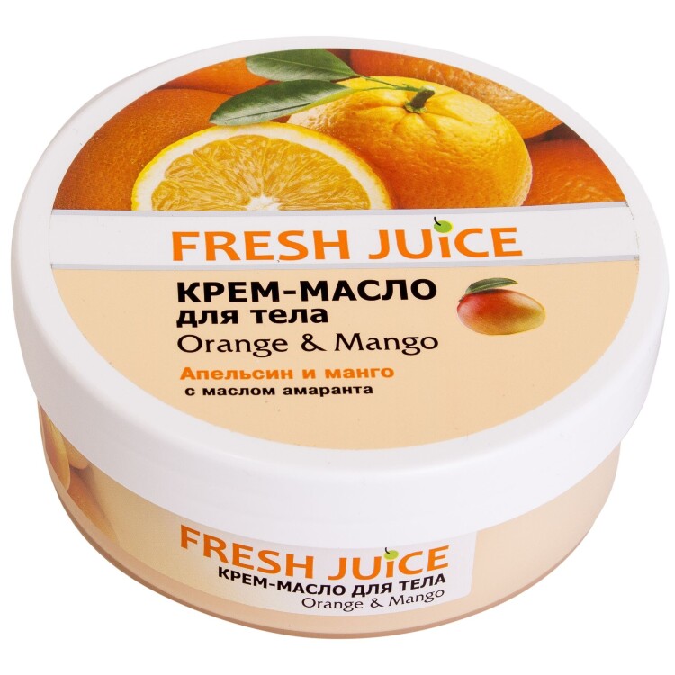 Крем-масло для тела Fresh Juice "Апельсин и Манго", 225 мл