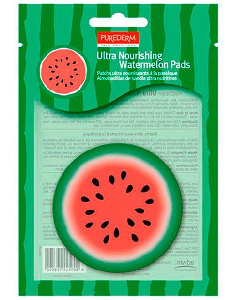 Точечные патчи с экстрактом арбуза Purederm "Ultra Nourishing Watermelon Pads", 10 шт