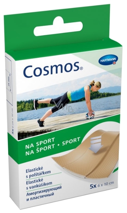 Пластырь амартизирующий Cosmos Sport,  6 см х 10 см, 5 шт