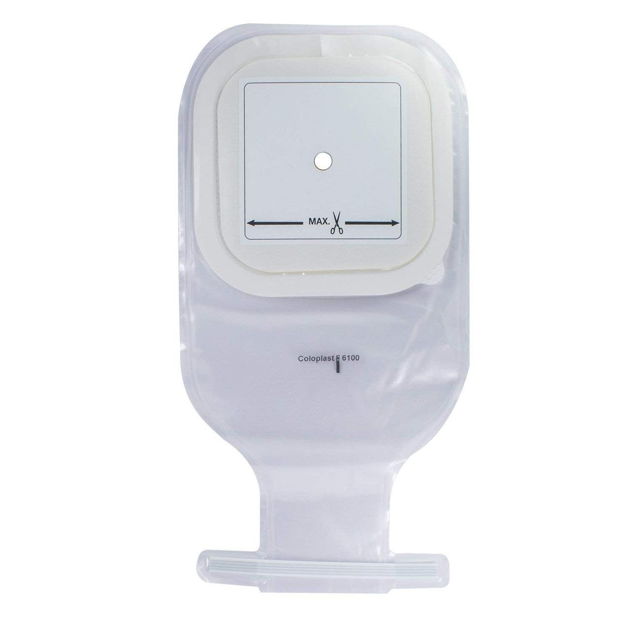 Калоприемник Coloplast Maxi mc 2000 однокомпонентный дренируемый прозрачный, отверстие 10 - 80 мм