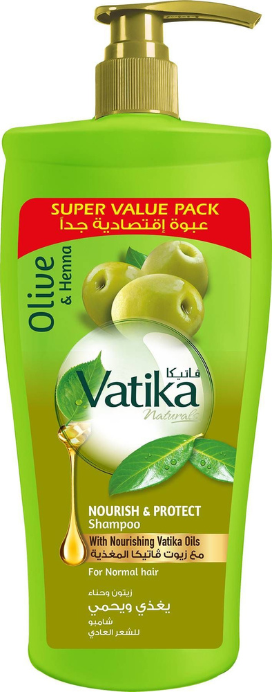 Шампунь для волос Dabur Vatika питание и защита, 600мл №1