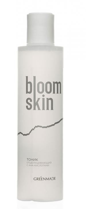 Тоник для лица отшелушивающий GreenMade с AHA-кислотами BLOOM SKIN, 200 мл