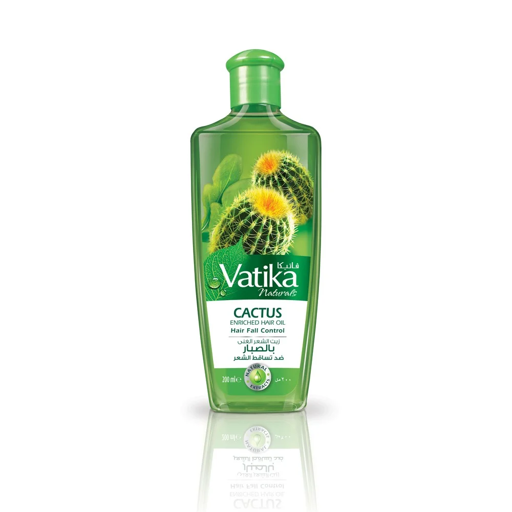 Масло Dabur Vatika для волос с обогащенное экстрактом кактуса 200мл
