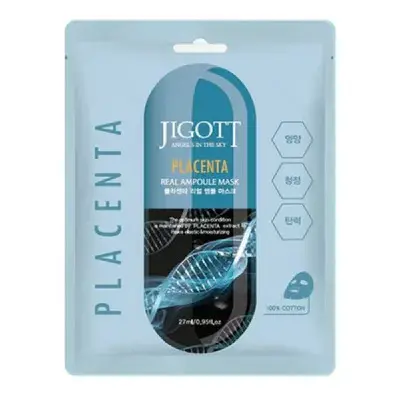 Маска ампульная с плацентой Jigott "Real Ampoule Mask Placenta", 27 мл х 3 шт
