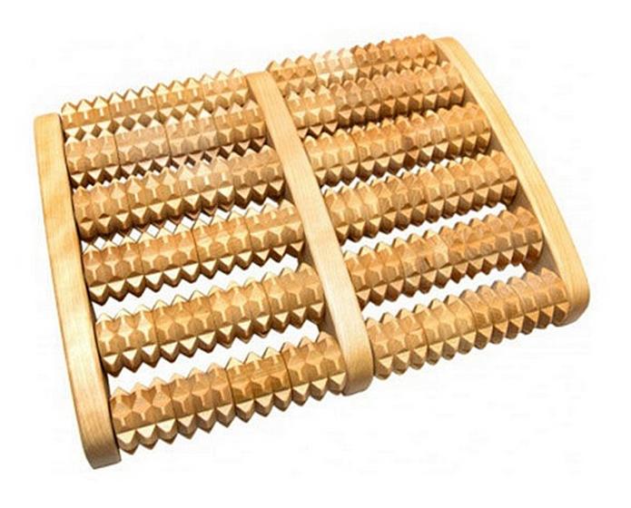 Зубчатый деревянный массажер Счеты Тимбэ МА 4215 для ног