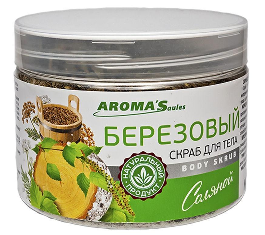 Соляной скраб для тела Aroma'Saules "Березовый", 350 г